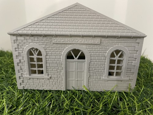 Modelleisenbahn polizeistation - modelleisenbahn,